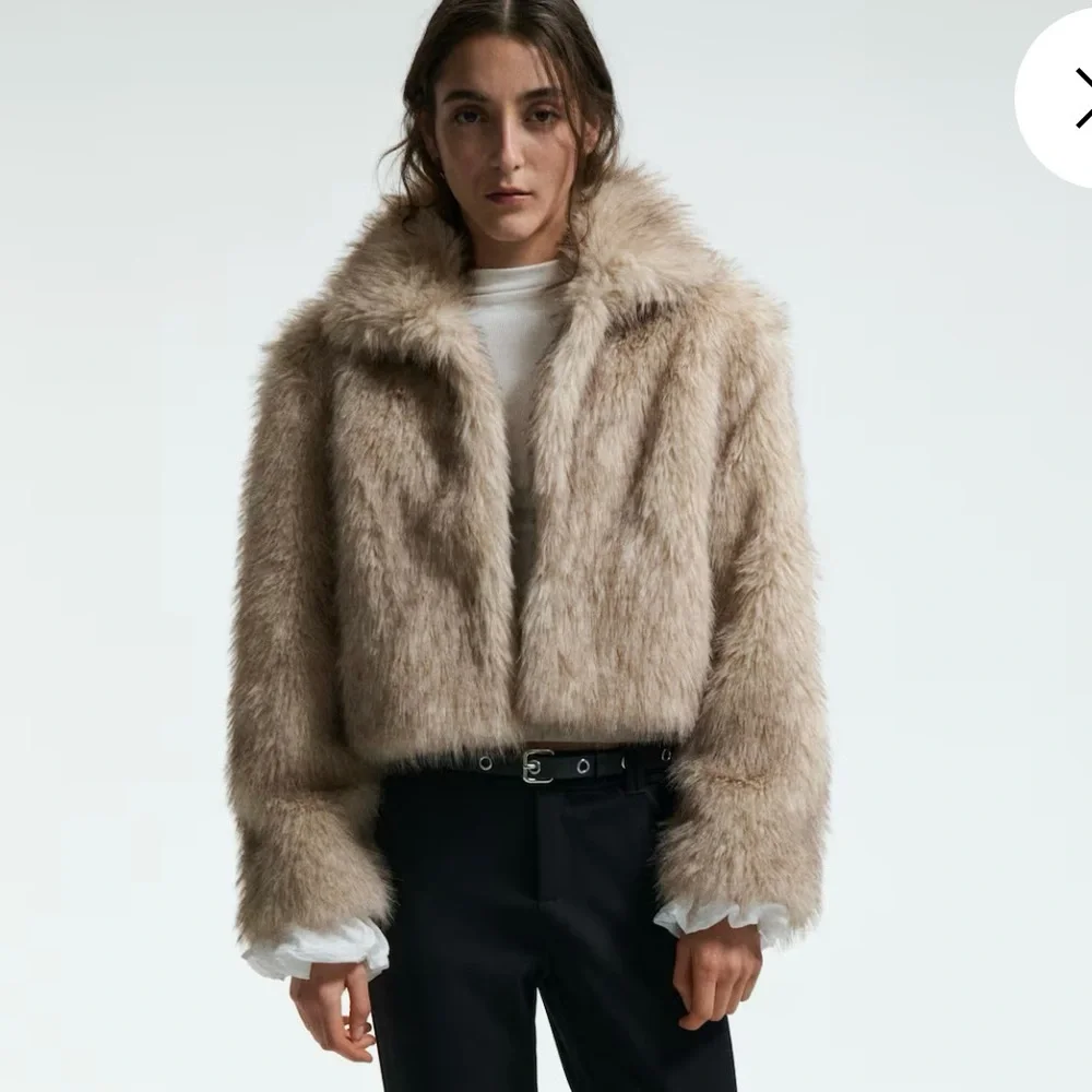 H&M Cropped Fur Coat - Picture 1 of 4